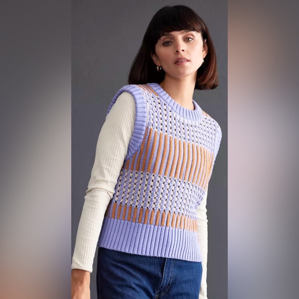 Anthropologie Selected Femme Cruise Knit Vest